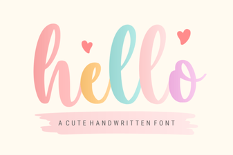 Hello Font: Fresh Designs & Creative Ideas