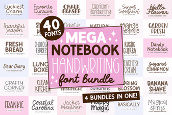 Creative Handwriting Fonts for Digital Notebooks
