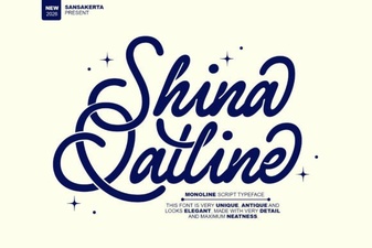 Shina Qatline Font for Modern Web Projects