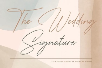 Design Your Wedding with Signature Font Elegance